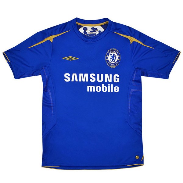 Heimtrikot Thailand Chelsea Retro 2005 2006 Blau Günstige Fußballtrikots